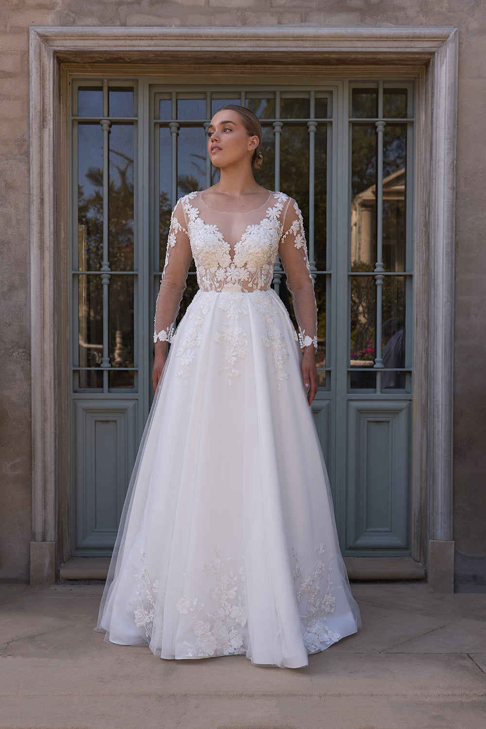 Gonca bridal gown front view – MASAL