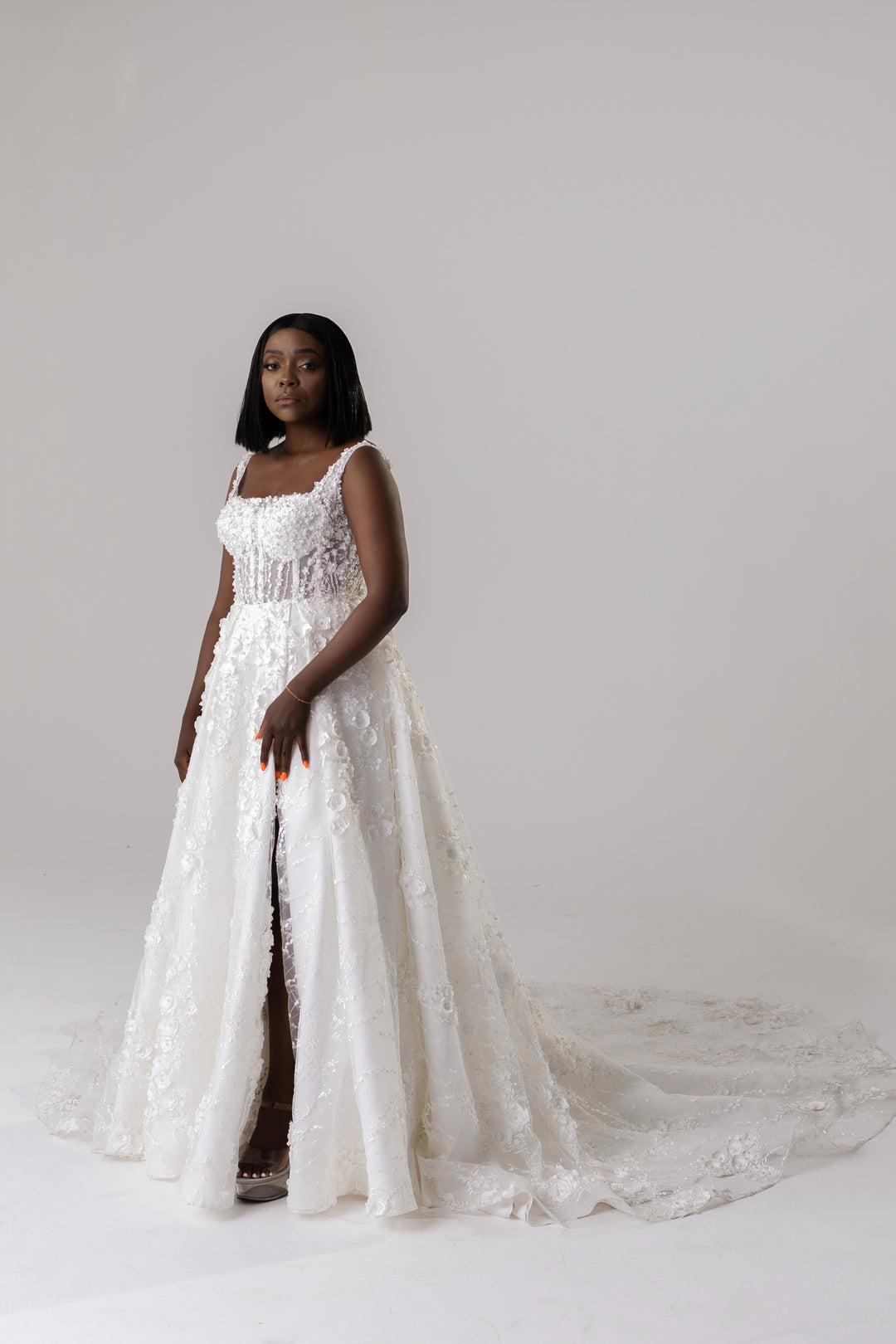 Hiba gown front view – MASAL