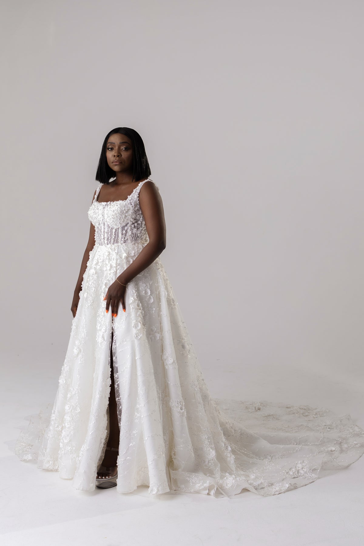Hiba gown front view – MASAL