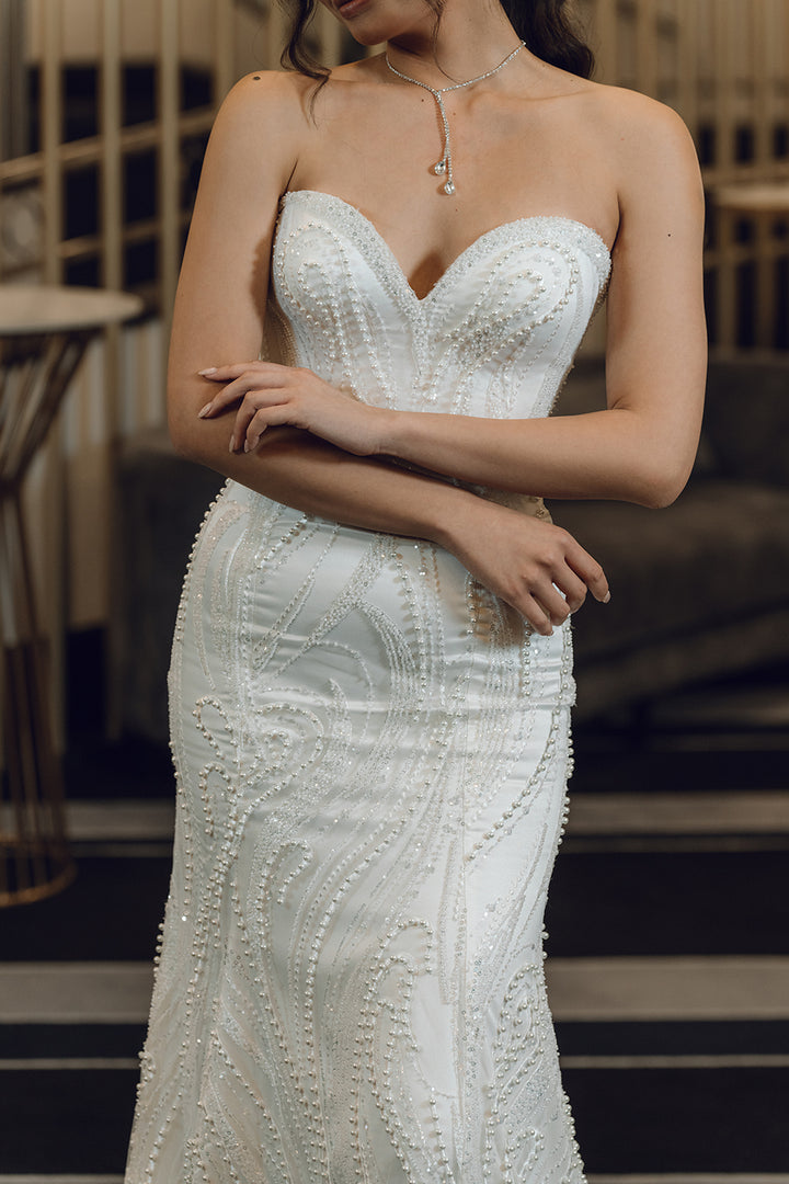 Nataly-Fit and Flare Wedding Dress front look